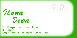 ilona dima business card